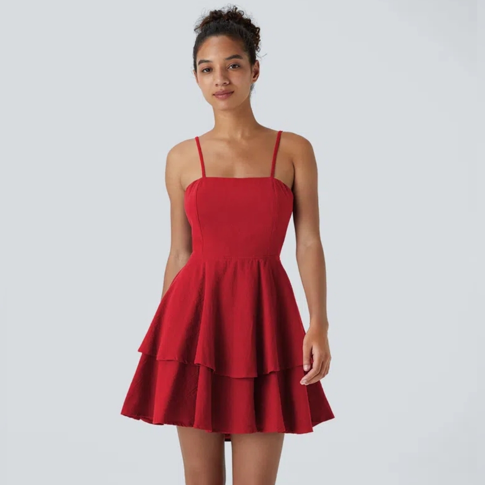 HALARA Red Mini Dress fits like a M